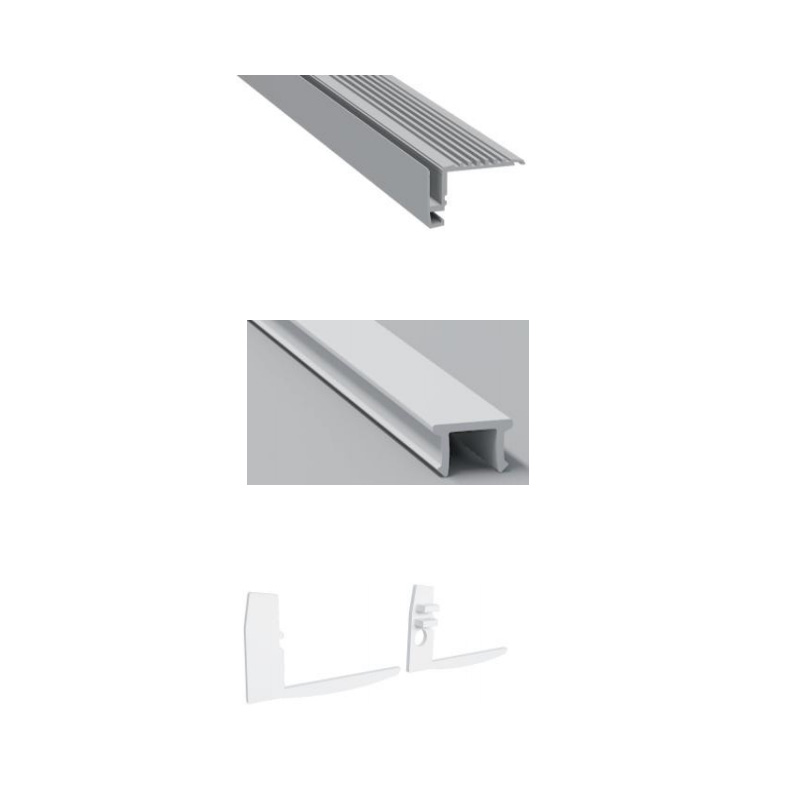 Stair Aluminum LED Profile Channel For 5mm Narrow LED Strip Lighting Stair Aluminum LED Profile Channel For 5mm Narrow LED Strip Lighting